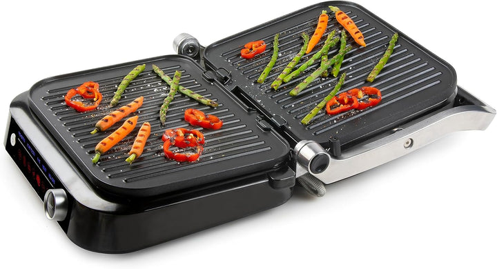 DOMO DO9249G Kontaktgrill - Grill Genius - Cool Touch Funktion - Ideal zum Grillen von Paninis, Toas