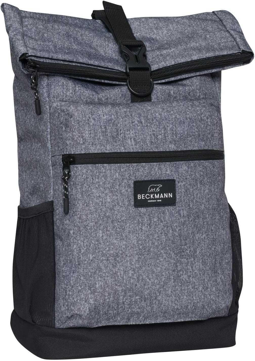 BECKMANN Sport Light Rolltop Backpack Grey Malange