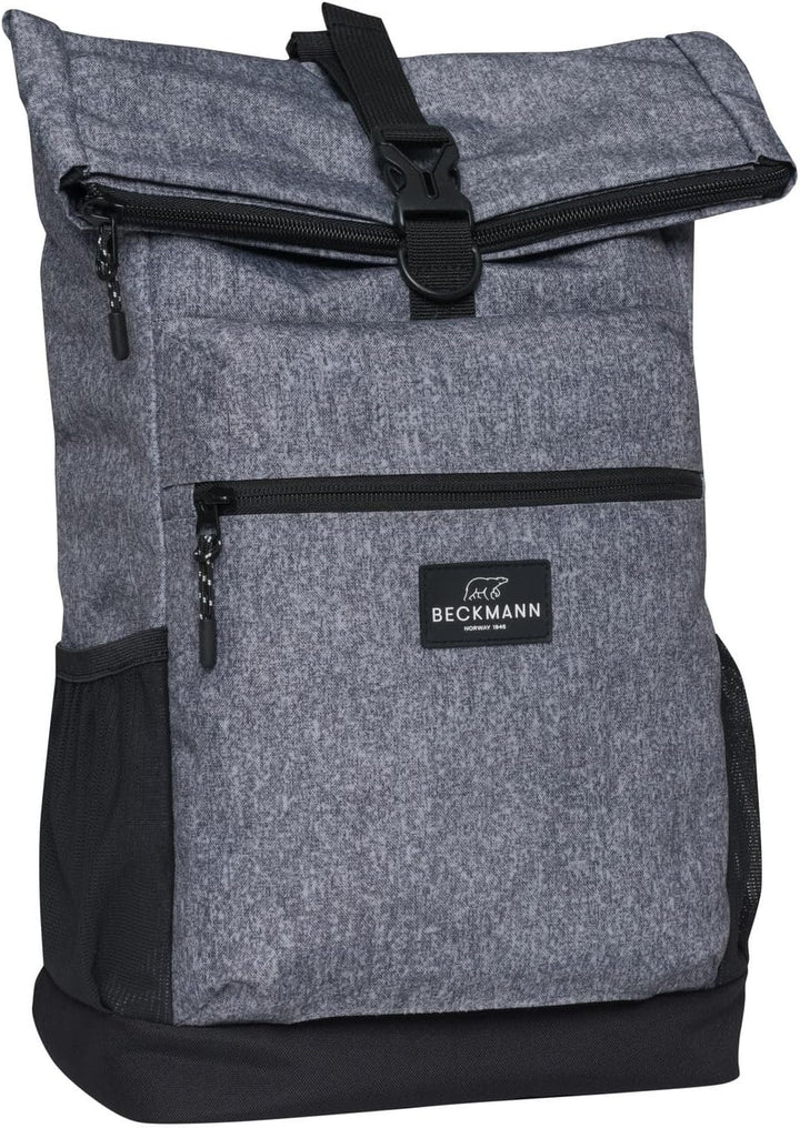 BECKMANN Sport Light Rolltop Backpack Grey Malange