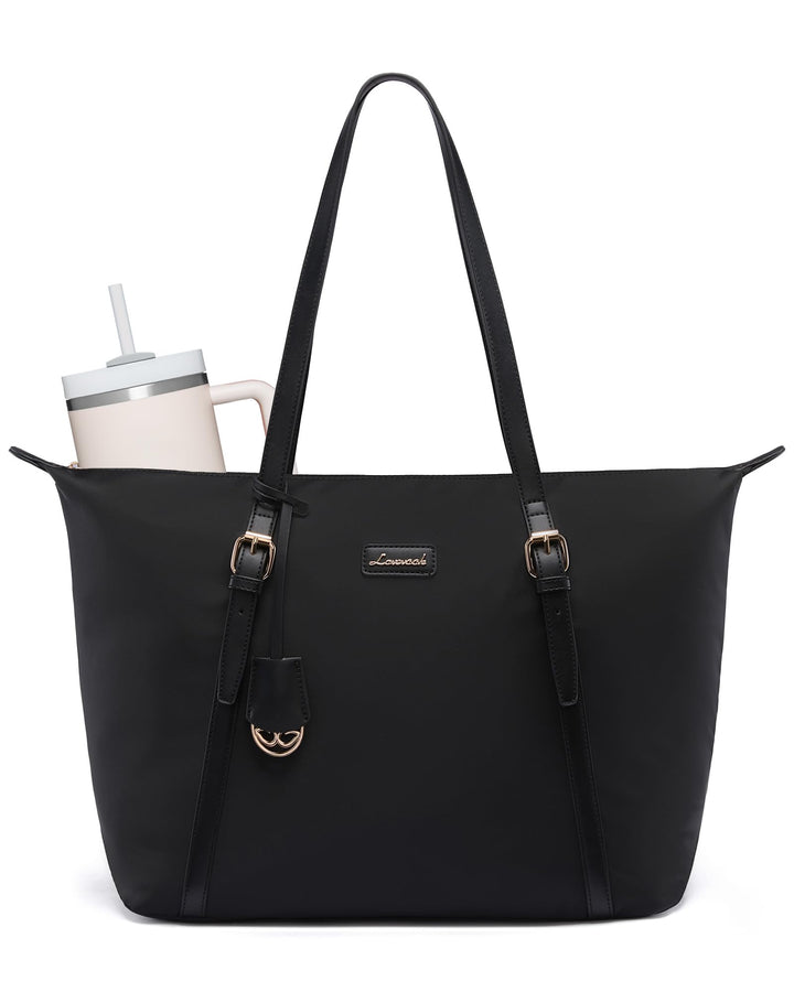 LOVEVOOK Laptoptasche Damen Handtasche Gross Shopper Tote Bag Arbeitstasche Schwarz – Neu 15,6 Zoll,