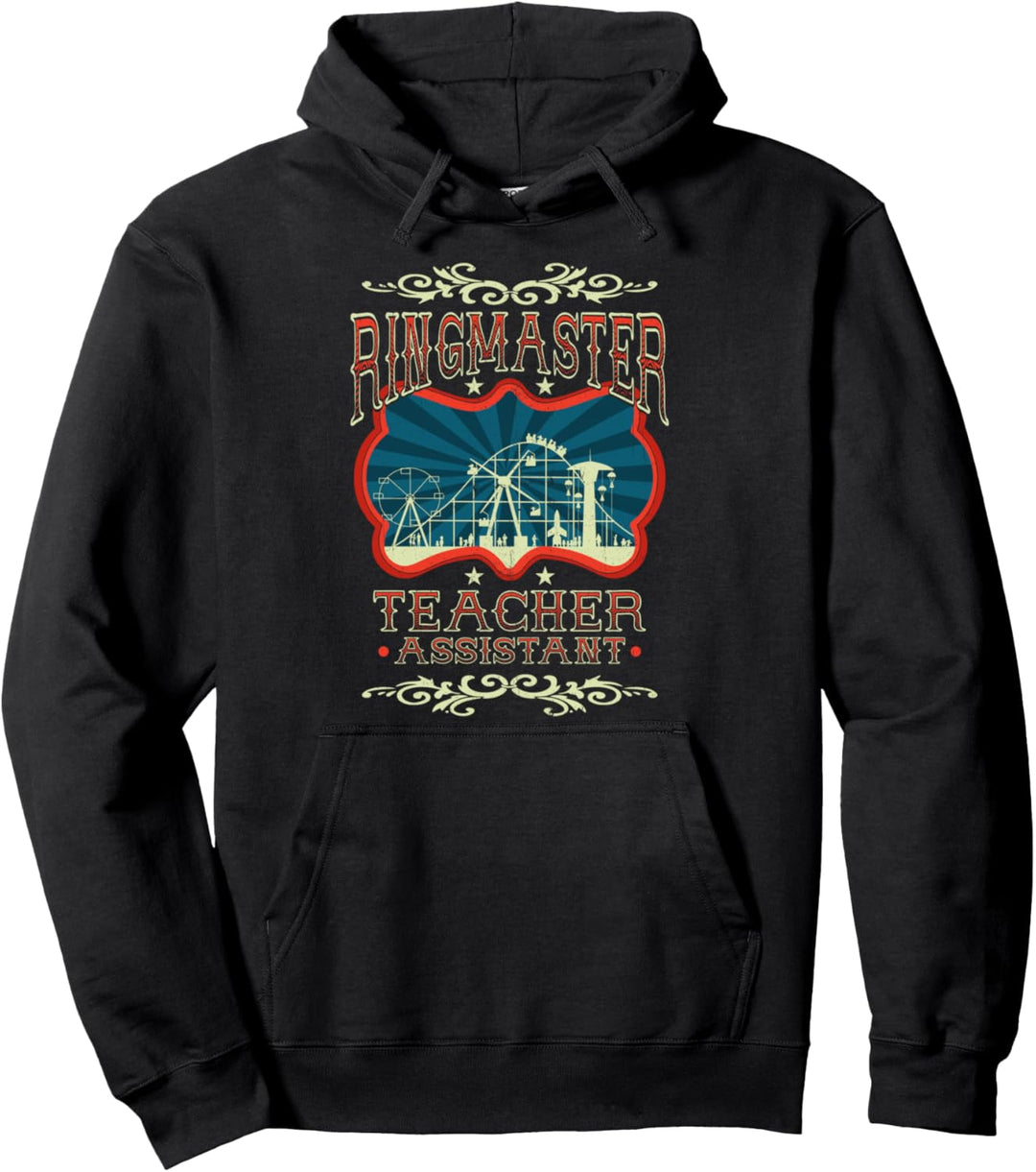 Ringmaster Lehrer Assistent Zirkus Karneval Geburtstag Thema Pullover Hoodie