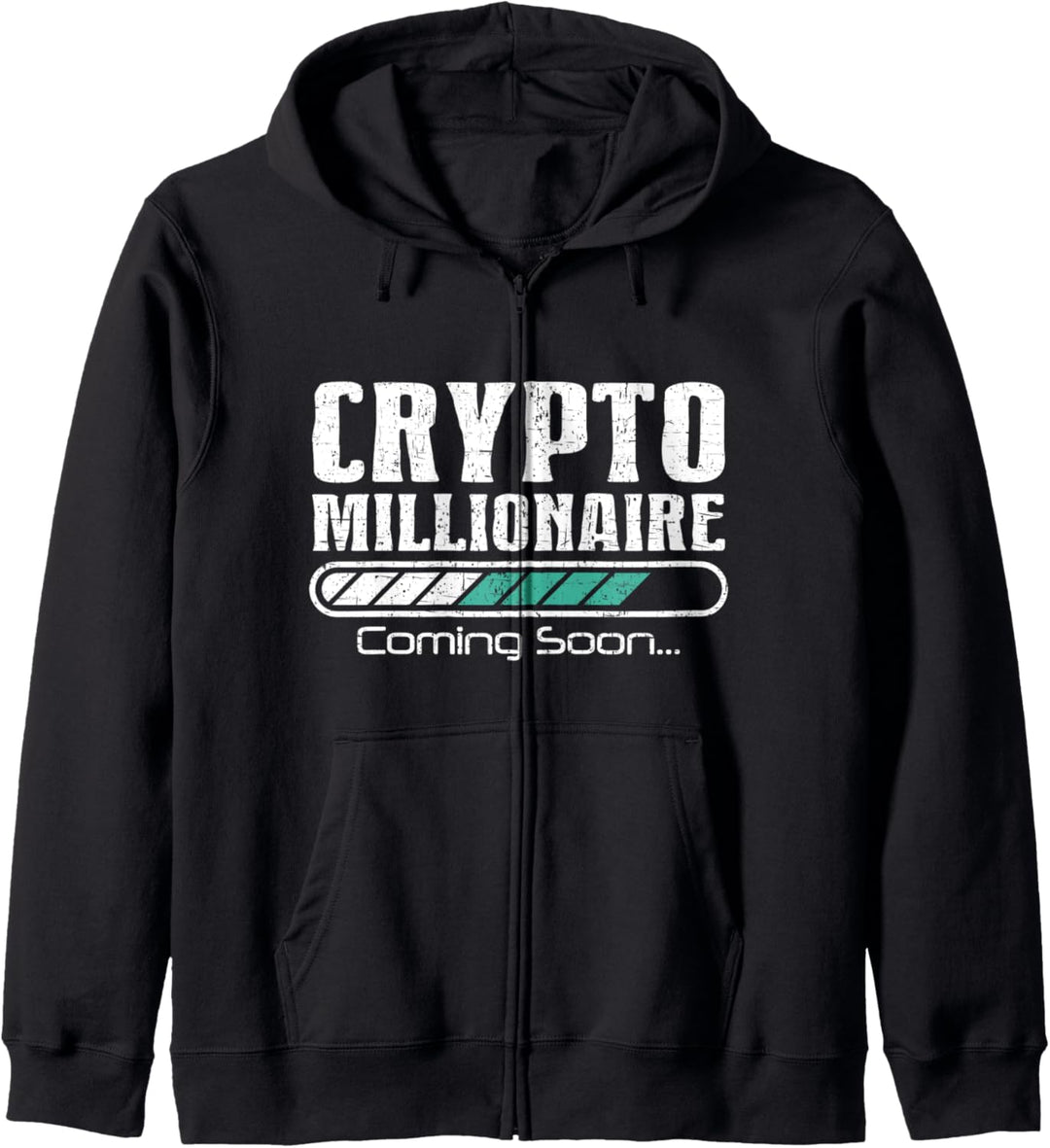 Lustige Krypto Bitmünze Krypto Währungsblockkette Kapuzenjacke