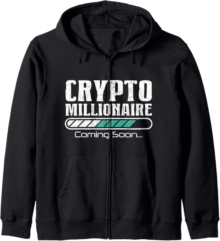 Lustige Krypto Bitmünze Krypto Währungsblockkette Kapuzenjacke