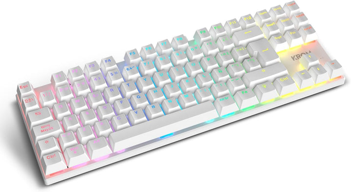 KROM Klass – 4-in 1 Gaming-Set: Mechanische TKL, Tastatur RGB, spanisches Layout, optische Maus mit