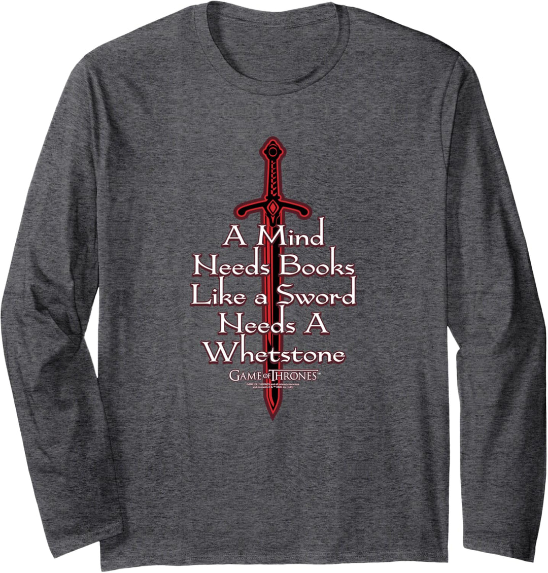 Game of Thrones The Mind Needs a Book Langarmshirt