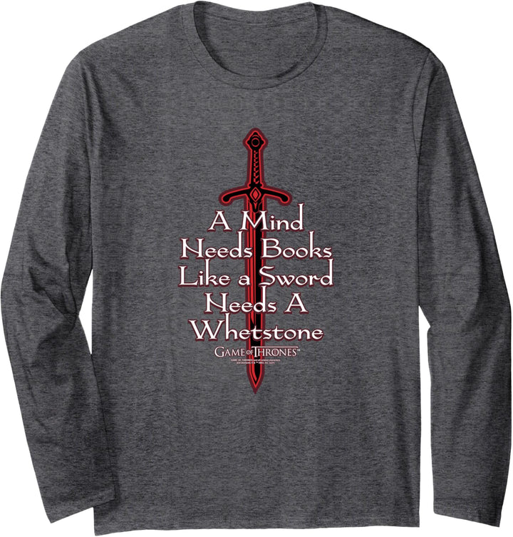 Game of Thrones The Mind Needs a Book Langarmshirt