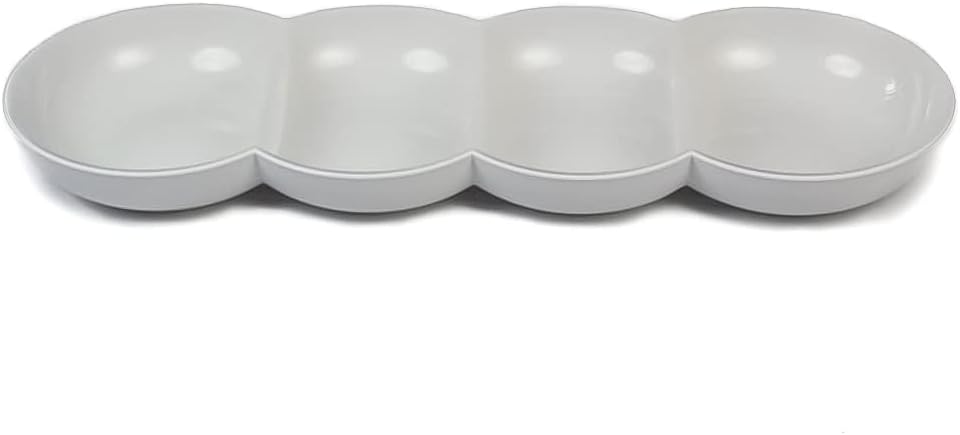 Tupperware Allegra Perle weiss/cremefarben mit Glitzer Servierschale Servierschalenquartett 38652