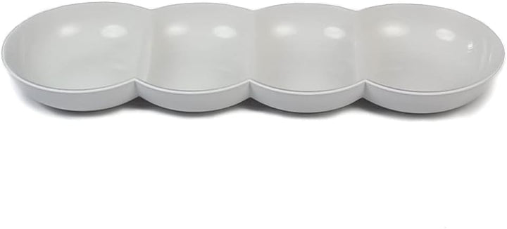Tupperware Allegra Perle weiss/cremefarben mit Glitzer Servierschale Servierschalenquartett 38652