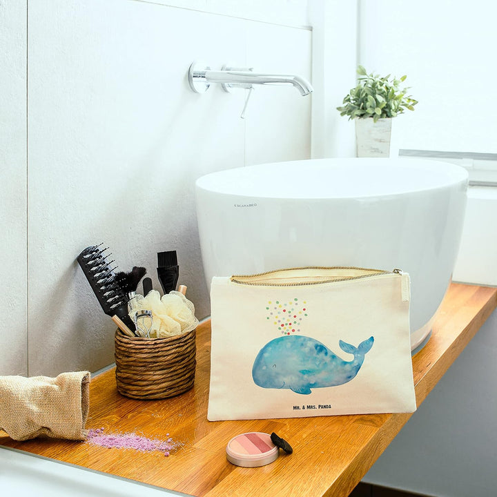 Mr. & Mrs. Panda Federtasche Wal Konfetti Grösse XL Grosse - Geschenk, Motivation, Geburtstag, Kosme