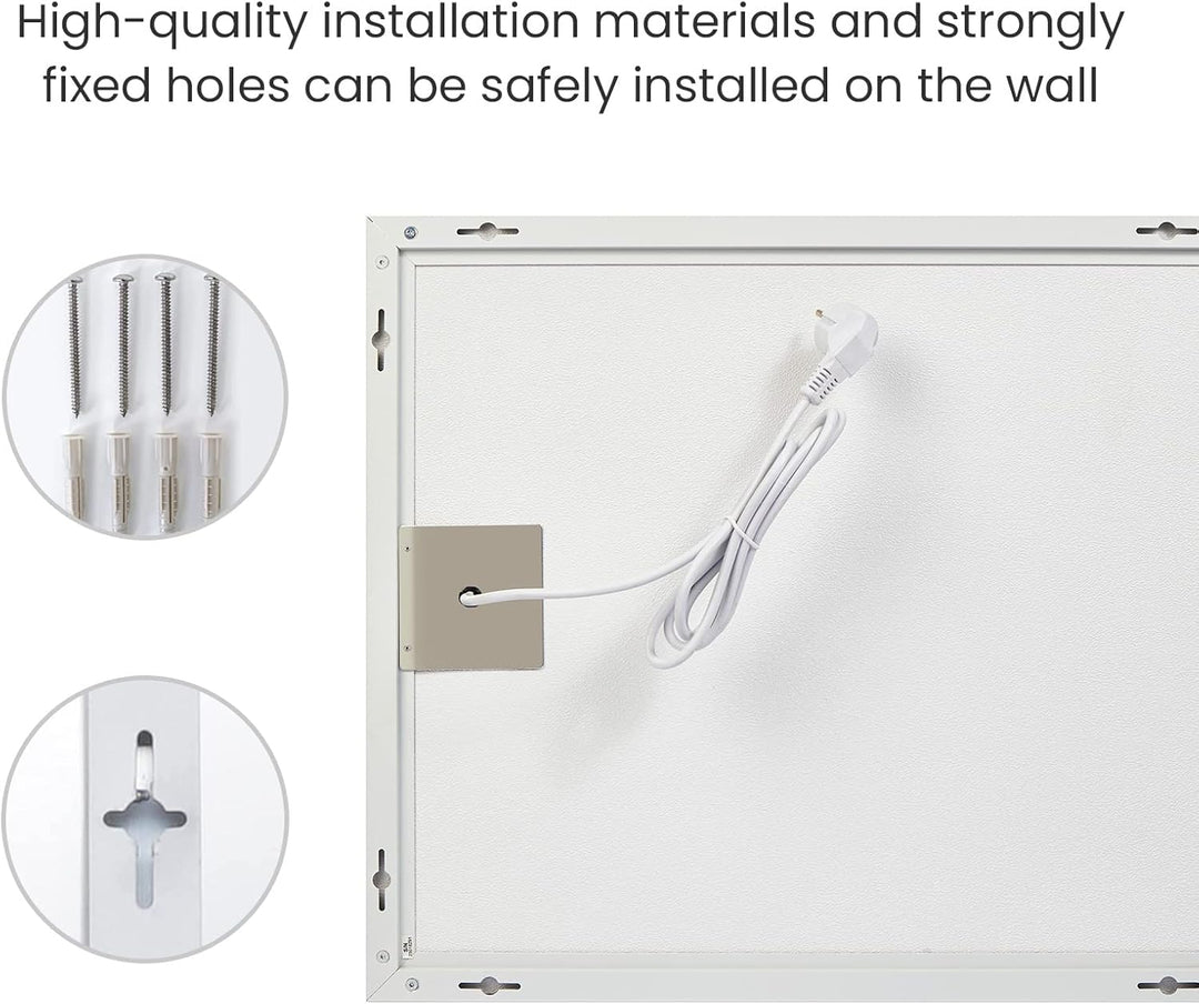 Infrarotheizung mit Thermostat 800 Watt, Infrarotheizung Wandmontage bis 120 Grad Celsius für 8-20㎡