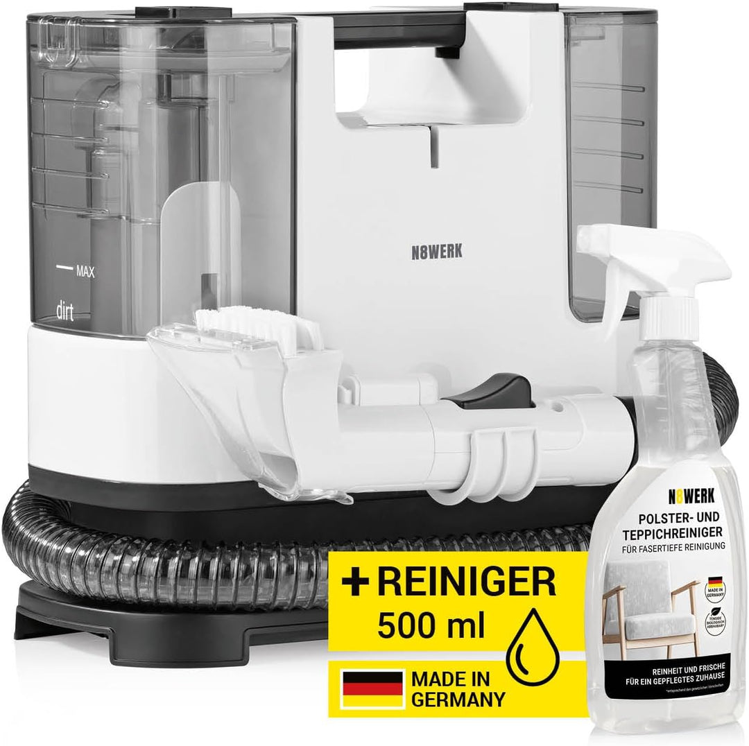 Waschsauger Portable Clean | Inkl. Reinigungsmittel | Polster- und Teppichreiniger, leicht und kompa