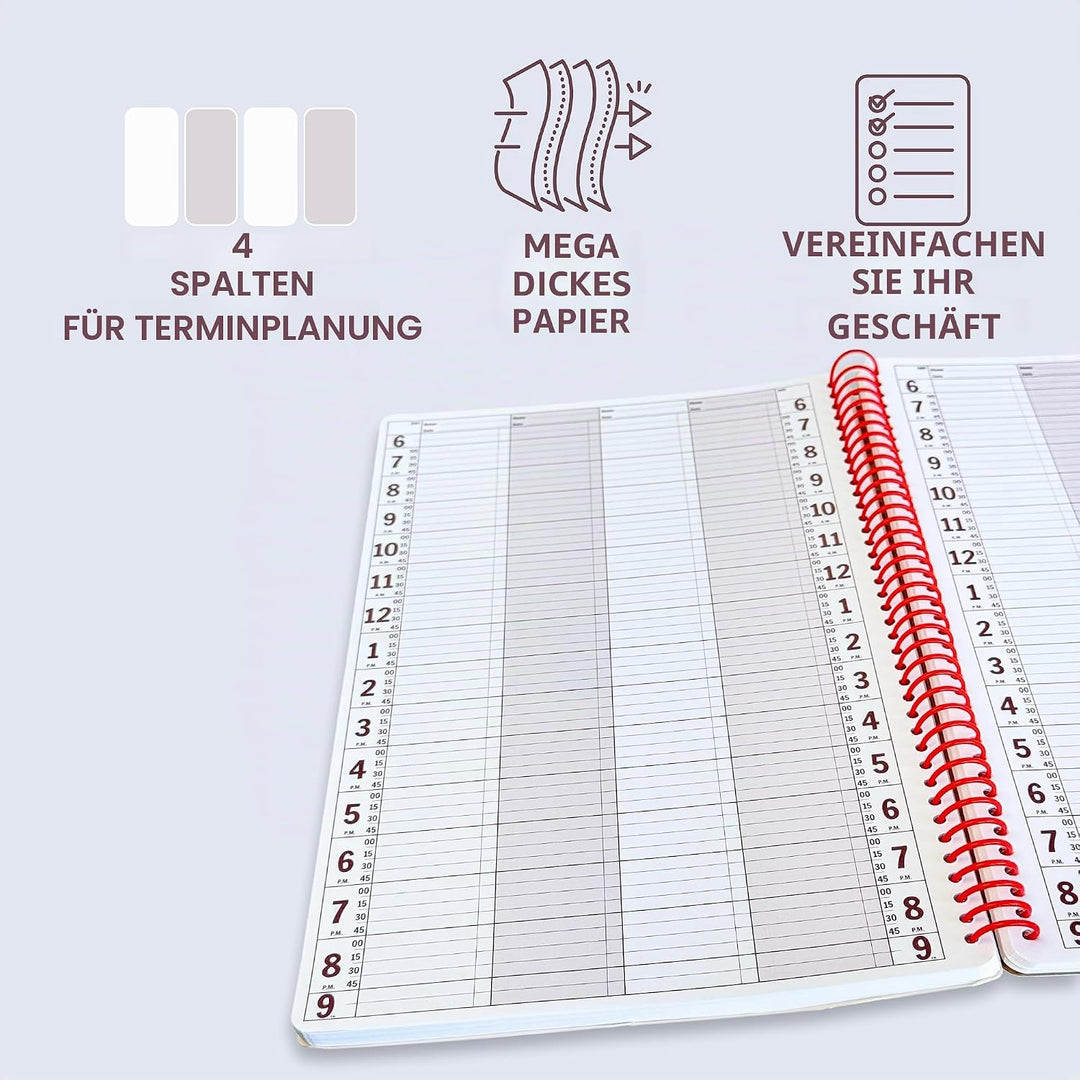 Geschäfts-Terminbuch (4 Spalten/200 Seiten) 4 Column, 4 Column