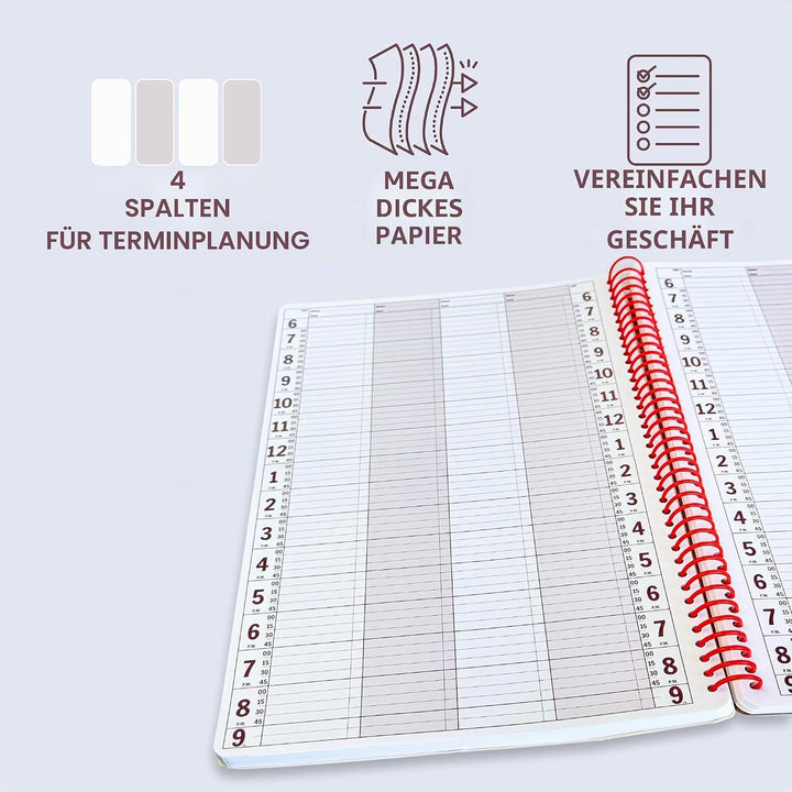 Geschäfts-Terminbuch (4 Spalten/200 Seiten) 4 Column, 4 Column