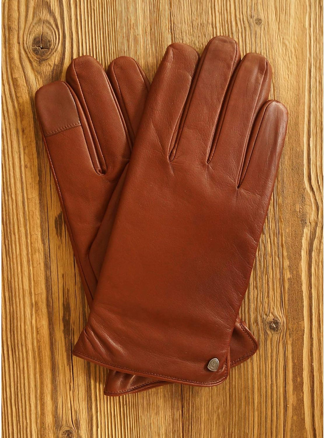 AKAROA ESTD 2019 Lederhandschuhe Herren TIM, Touchscreen Funktion, italienisches Leder, recyceltes S