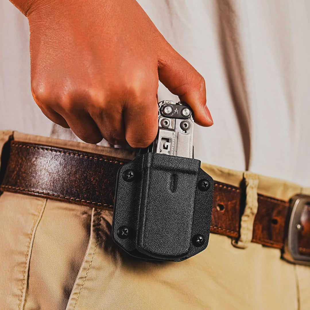 TACTICAL GEEK TGCode G9 Multi-Tool-Hülle für LEATHERMAN REBAR, Holster aus Kydex Material, Einstellb