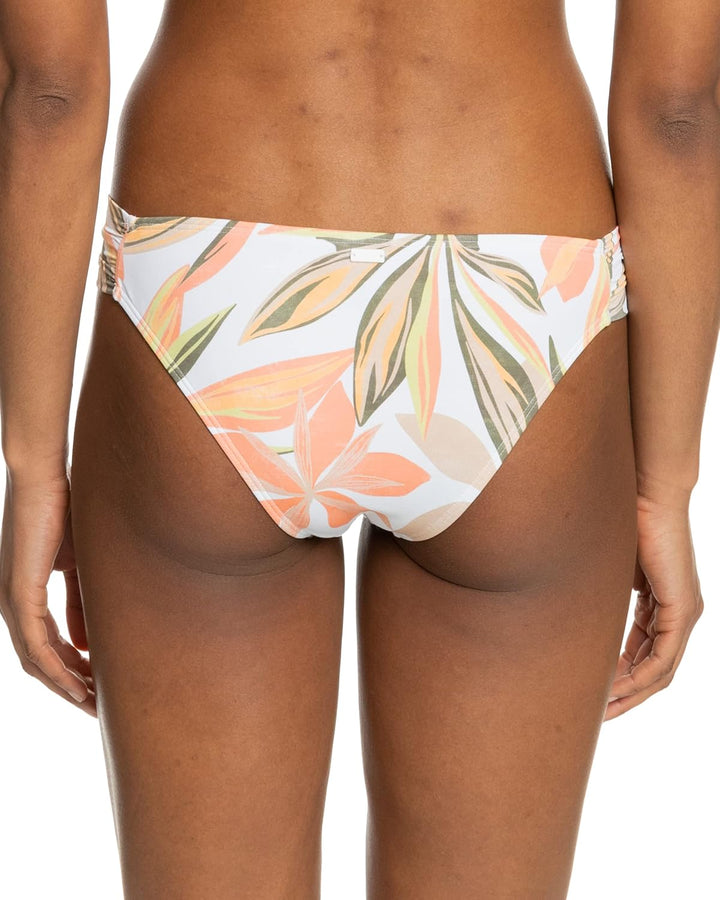 Roxy Damen Solid Beach Classics Moderate Swimsuit Bikini Bottom Bikinihose XXL Bright White Subtly S
