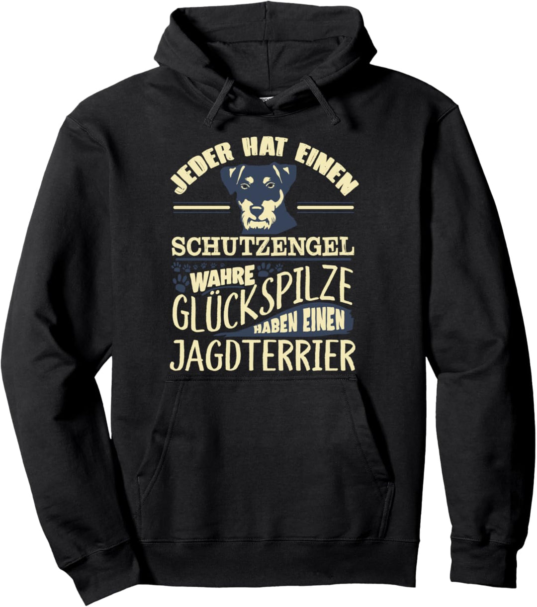 Jeder Hat Einen Schutzengel Glückspilze Jagdterrier Hunde Pullover Hoodie