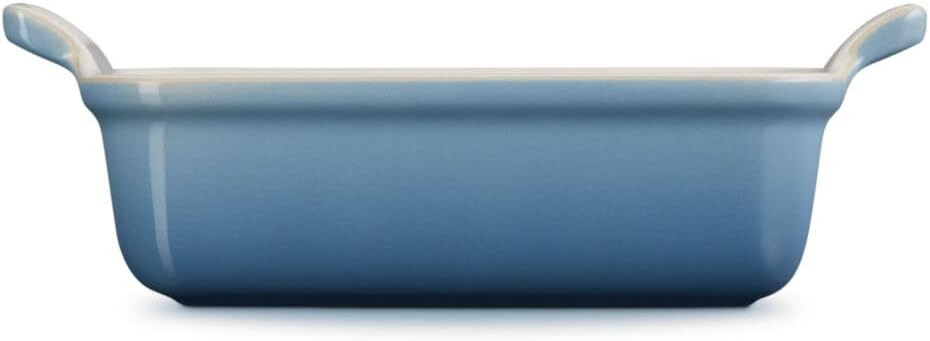 Le Creuset Rechteckige Auflaufform Tradition aus Steinzeug, 19 cm, 1.1 Liter, Chambray, 711021943400