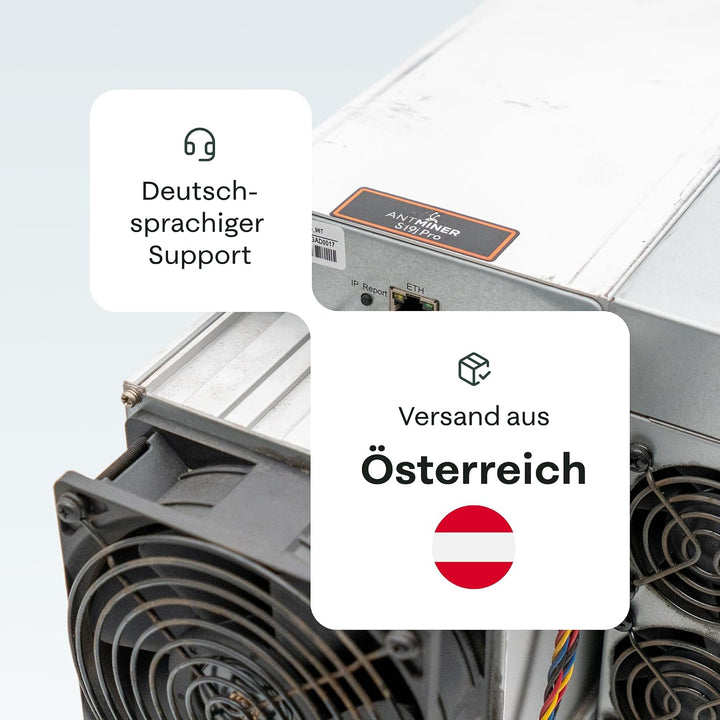 Antminer S19j Pro Bitcoin Miner 1.000 – 3.068 W | 104 TH/s | Krypto ASIC Miner | Braiins OS mit auto