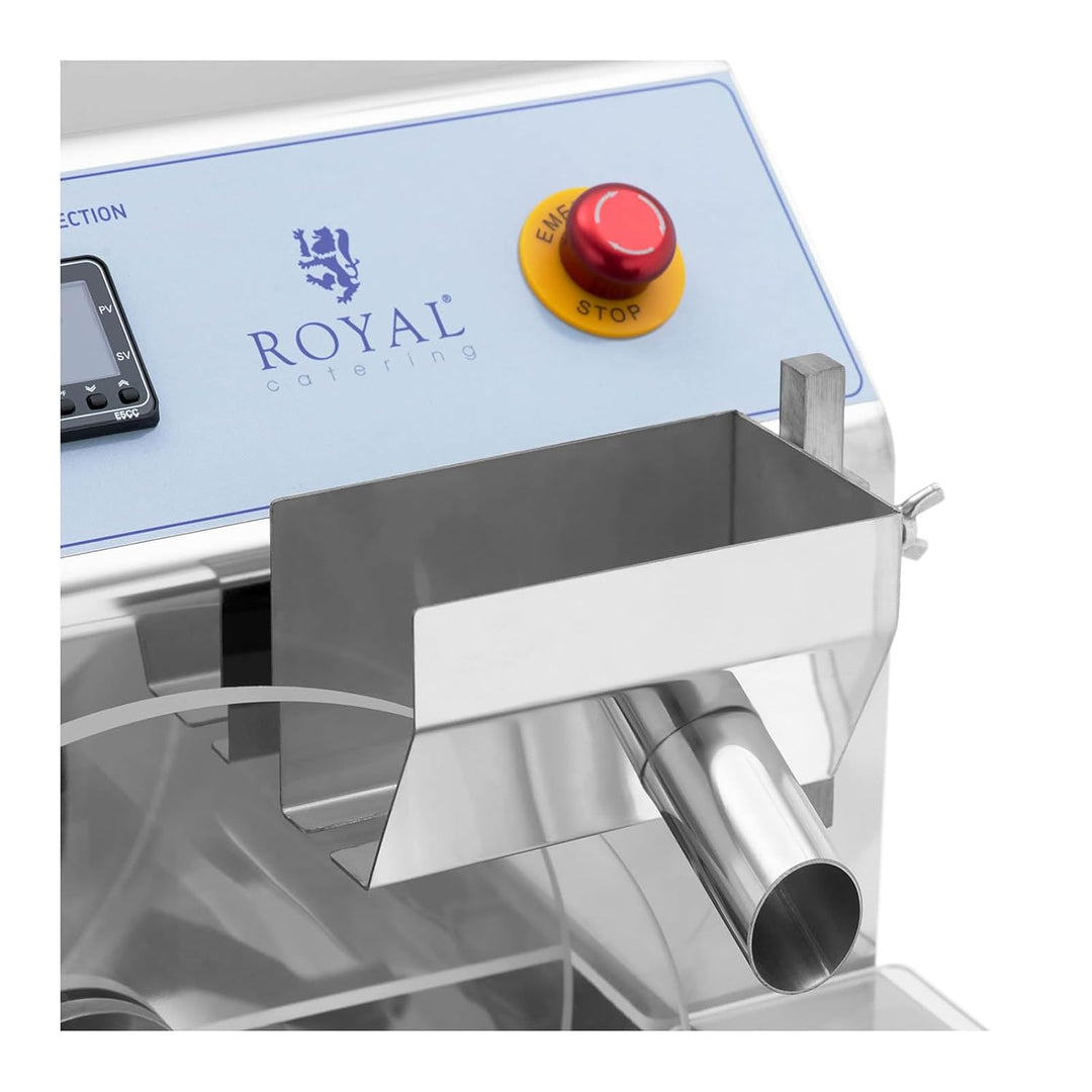 Royal Catering RC-CMM05 Schokoladen-Temperiergerät Edelstahl 750 W 8 l Temperiermaschine Schokoladen