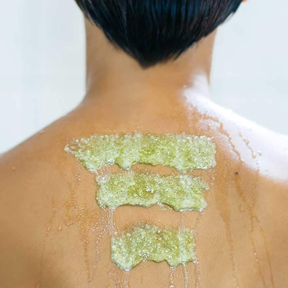 CLEAR SPIRIT SCRUB Körperpeeling Minze & Avocadoöl|Erfrischend und klärend mit anti-oxidativer Wirku