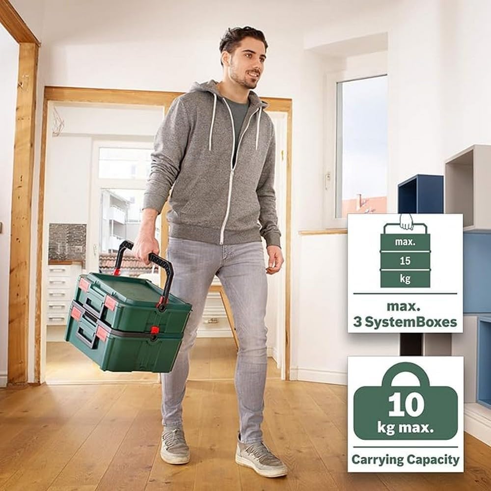 Bosch Home and Garden Bosch Werkzeugbox (für Bosch-Elektrowerkzeuge, SystemBox | Grösse M, kompatibe