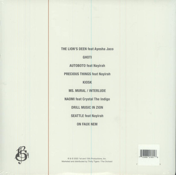 Drill Music in Zion, Vinyl