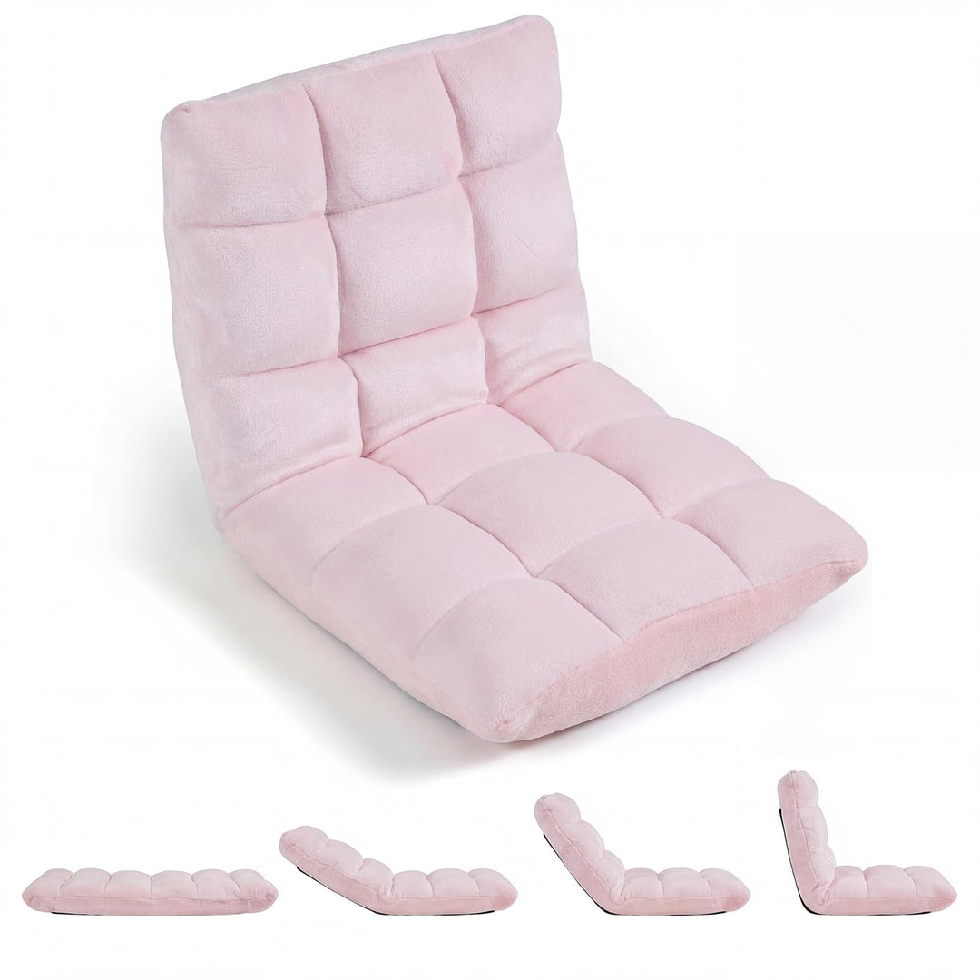 RELAX4LIFE Bodenstuhl Klappbar, Bodensessel mit Verstellbarer Rückenlehne &amp; Liegefunktion, Relaxsess