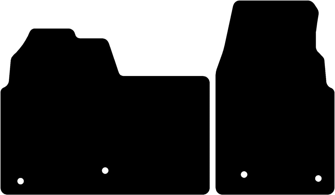 Fussmatten passend für Ford Transit 2023-2026 Passend zur Ausführung: Custom | Abstand Befestigungsp