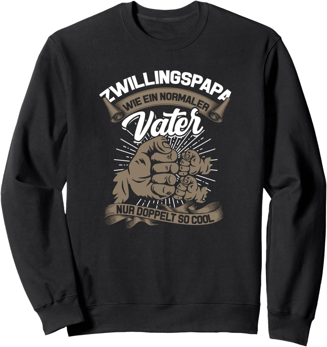 Doppelt So Cool Zwillingspapa Vatertag Zwillinge Papa Vater Sweatshirt