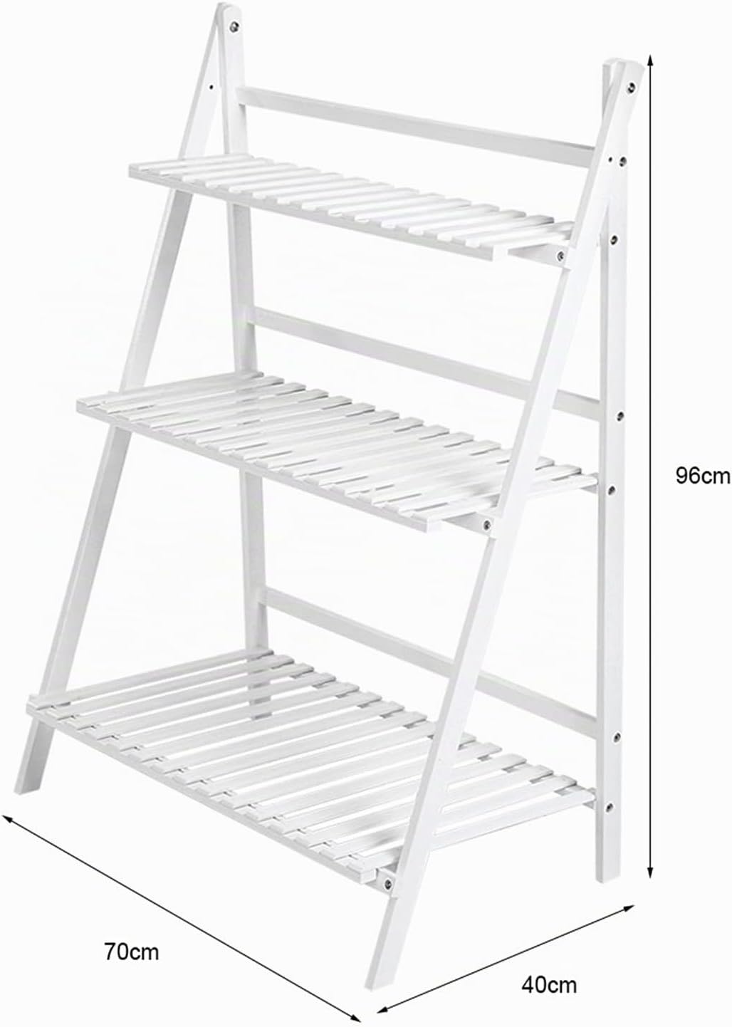 Cocoarm Blumentreppe Weiss Draussen Blumenregal Pflanzenregal Balkon Pflanzentreppe 3 Ebenen Blumens