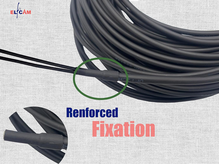 Elfcam® - 300m Glasfaserkabel LC/UPC zu LC/UPC OS2 Duplex Monomode 9/125μm für Aussen- und Innenbere