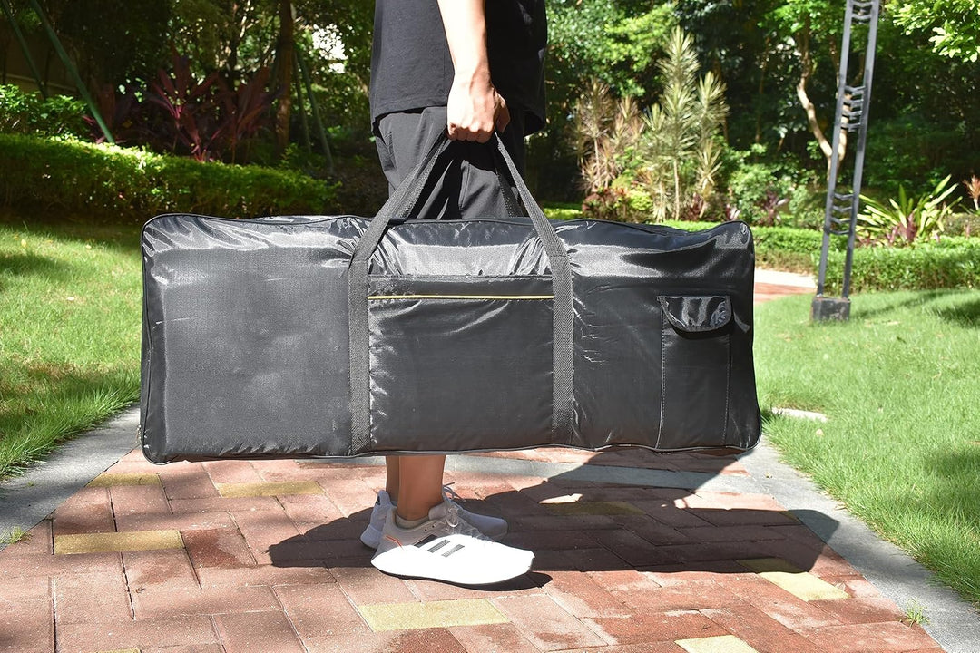 Azatemgo Keyboard Tasche，Keyboardtasche 61 Tasten，Rucksackgurte verstellbar，für E-Klaviere, 600D Oxf