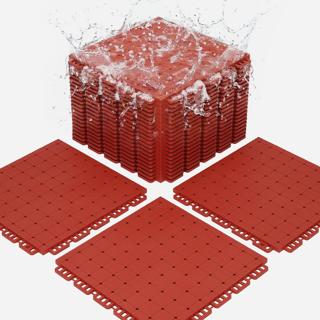 jxgzyy 24 STK Bodenschutzmatte Puzzlematte Set Sportmatte Gymnastikmatte | Fitnessmatte Gummimatte F