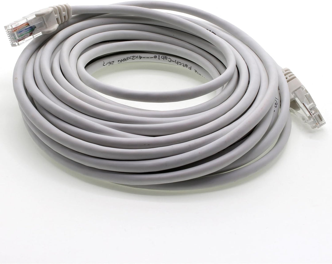 1aTTack.de Netzwerkkabel Cat.6 - weiss - 10x - 5m - (Set) - CAT6 Ethernet Kabel Lankabel 1000 Mbits