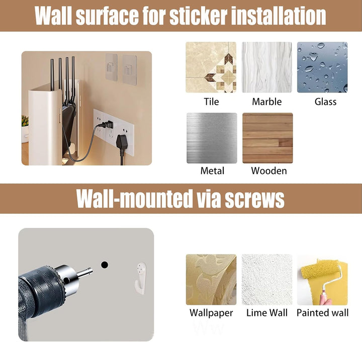 Router-Schrank – Aufbewahrungsbox – Versteck – Router-Box – Wandbox – Wandgehäuse – WLAN-Regal – WiF