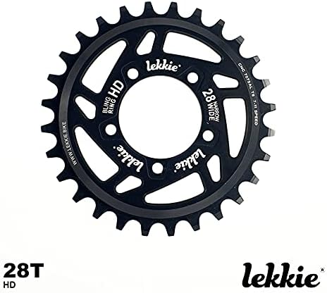 windmeile | Lekkie Bling Ring Kettenblatt, 28T, für Bafang BBS03 BBSHD, Kettenring, Chain Ring, Fahr