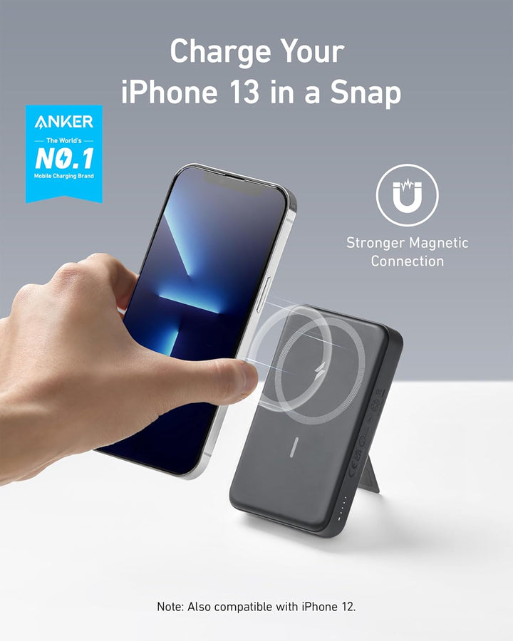 Anker 633 Magnetic Battery, 10.000mAh einklappbare magnetische kabellose Powerbank, Nur kompatibel m