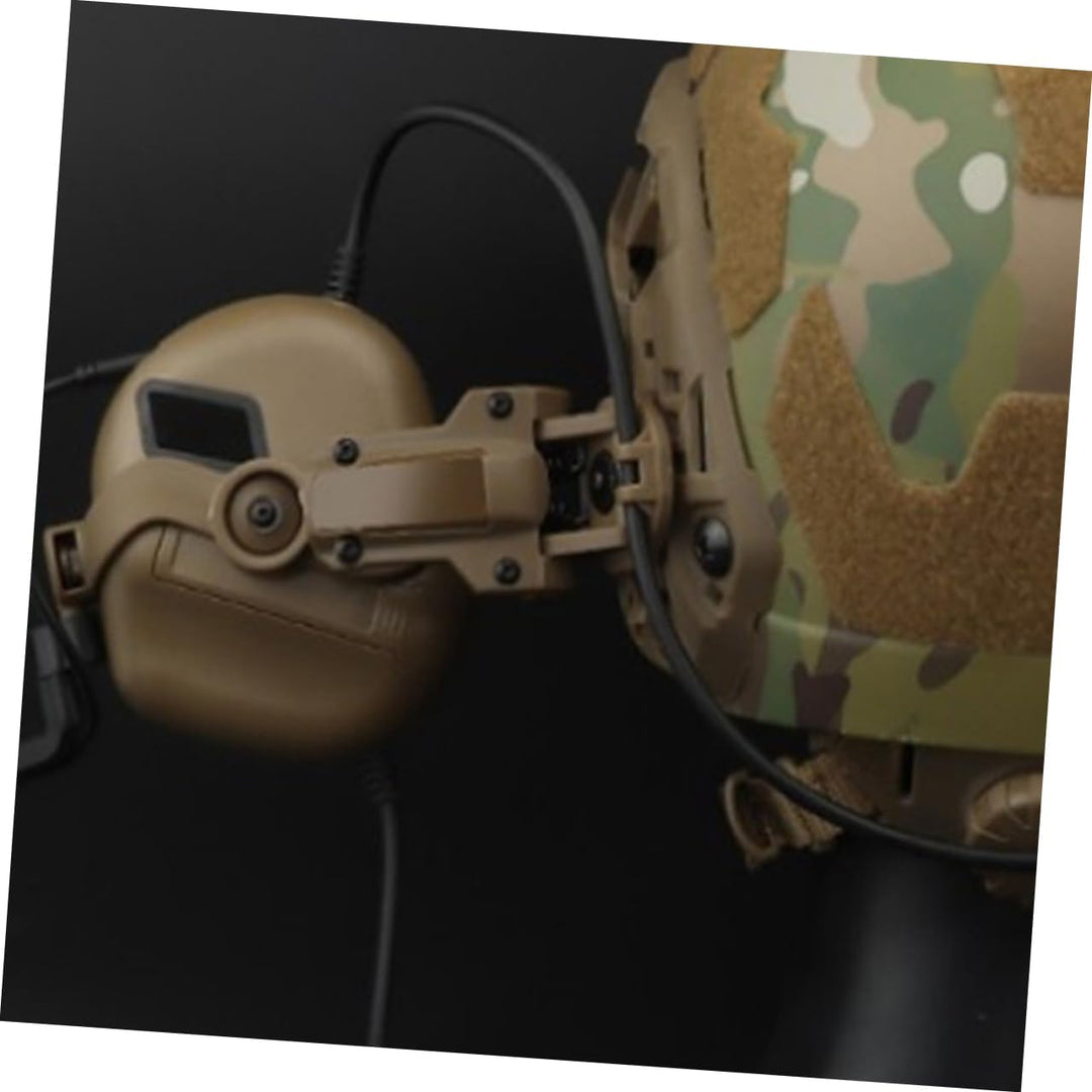 BESPORTBLE Taktischer Kopfhörerhalter aus Nylon mit Abnehmbarem Helm Anschluss und Einfachem Staurau