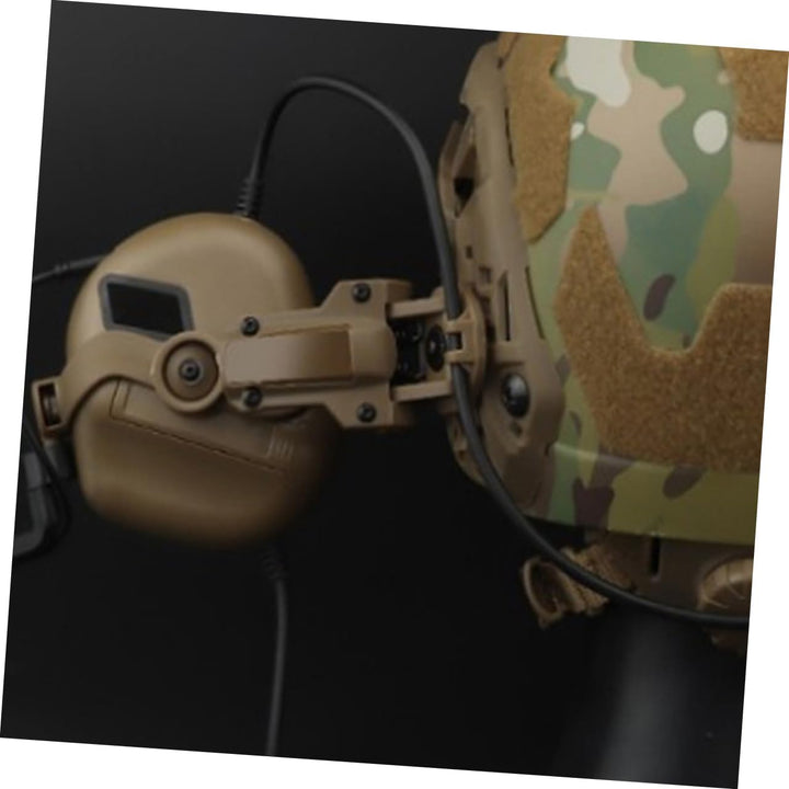 BESPORTBLE Taktischer Kopfhörerhalter aus Nylon mit Abnehmbarem Helm Anschluss und Einfachem Staurau