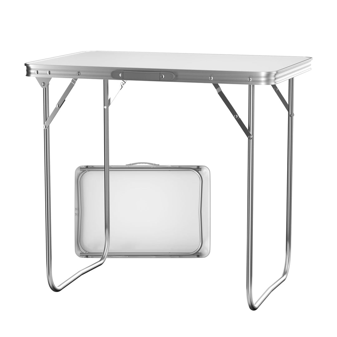 Stahl-Camping-Tisch Klapptisch Leichter tragbarer Gartentisch für Picknick, Angeln, Grill, Strand, P