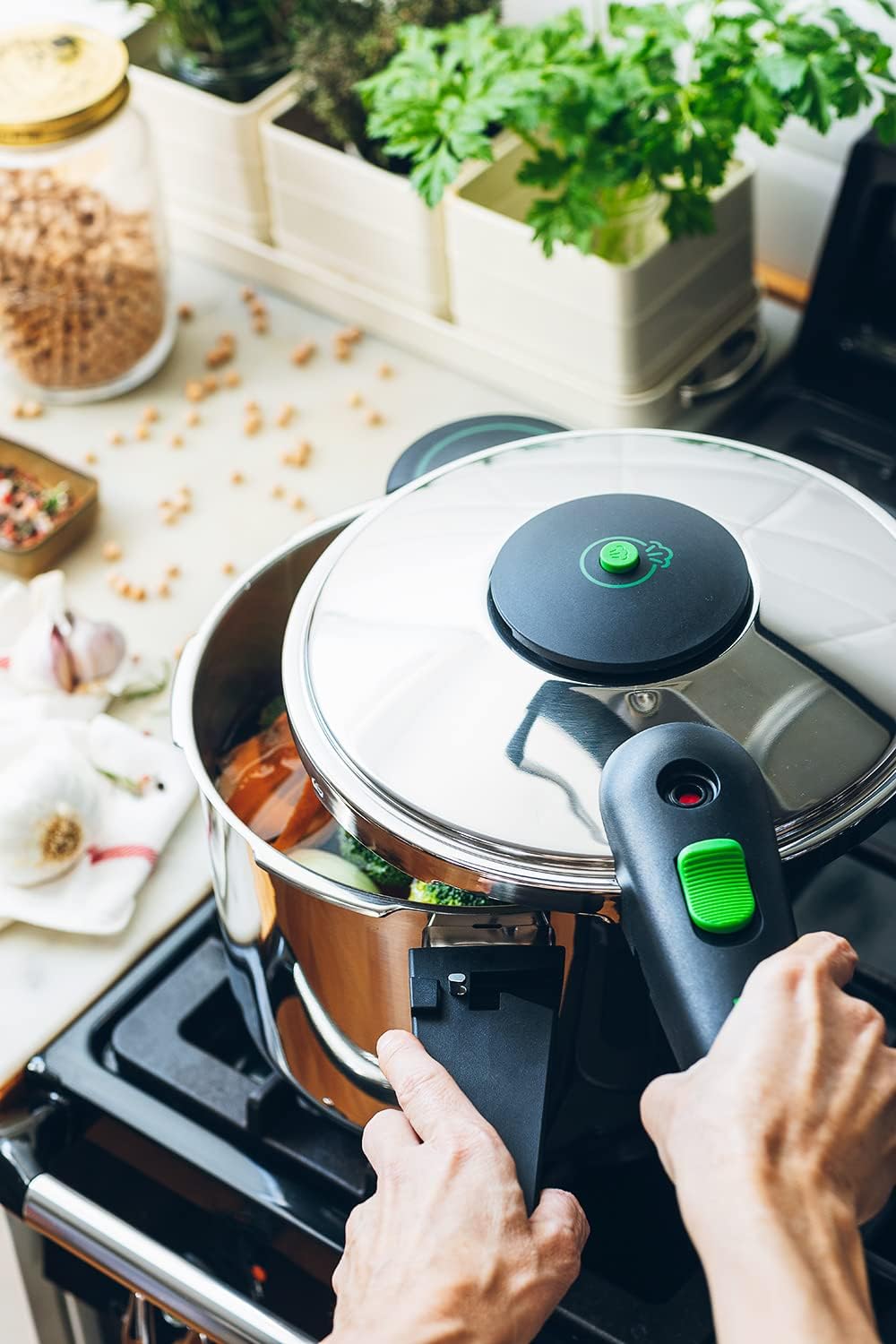 Monix M911003 Presto Druckkochtopf, 7 L 7 L Silber, 7 L Silber