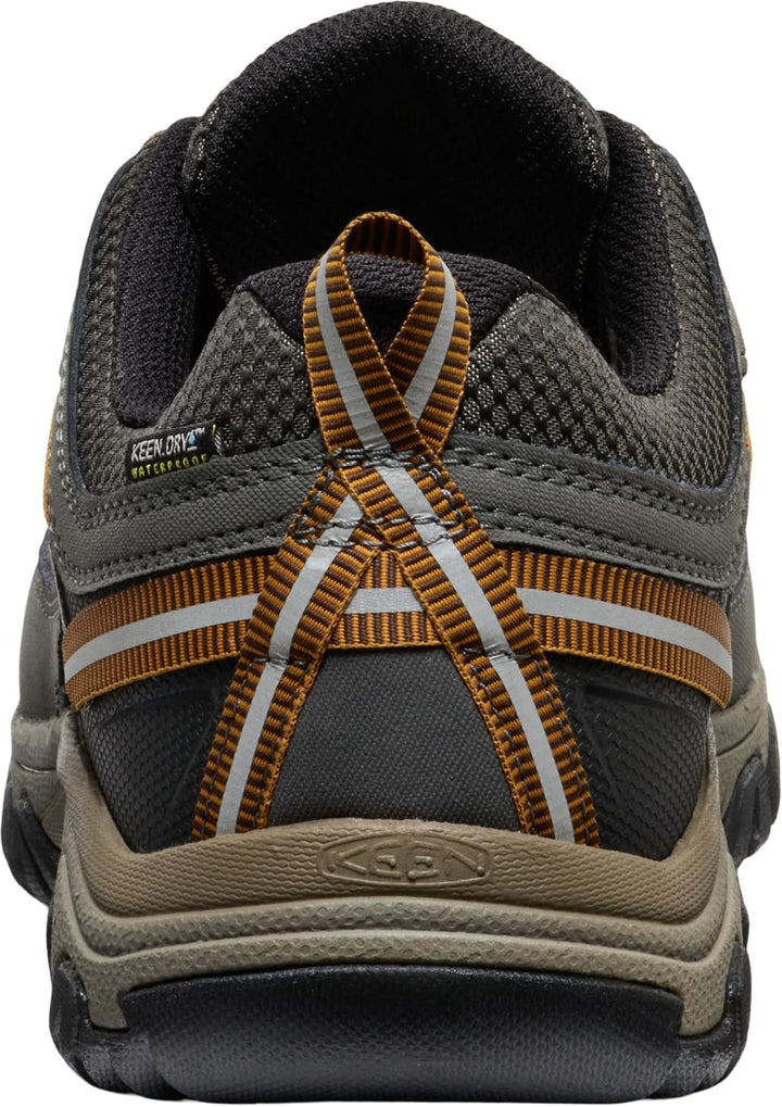 Keen Men's Targhee 3 Waterproof Hiking Shoe 45 EU Black Olive Golden Brown, 45 EU Black Olive Golden