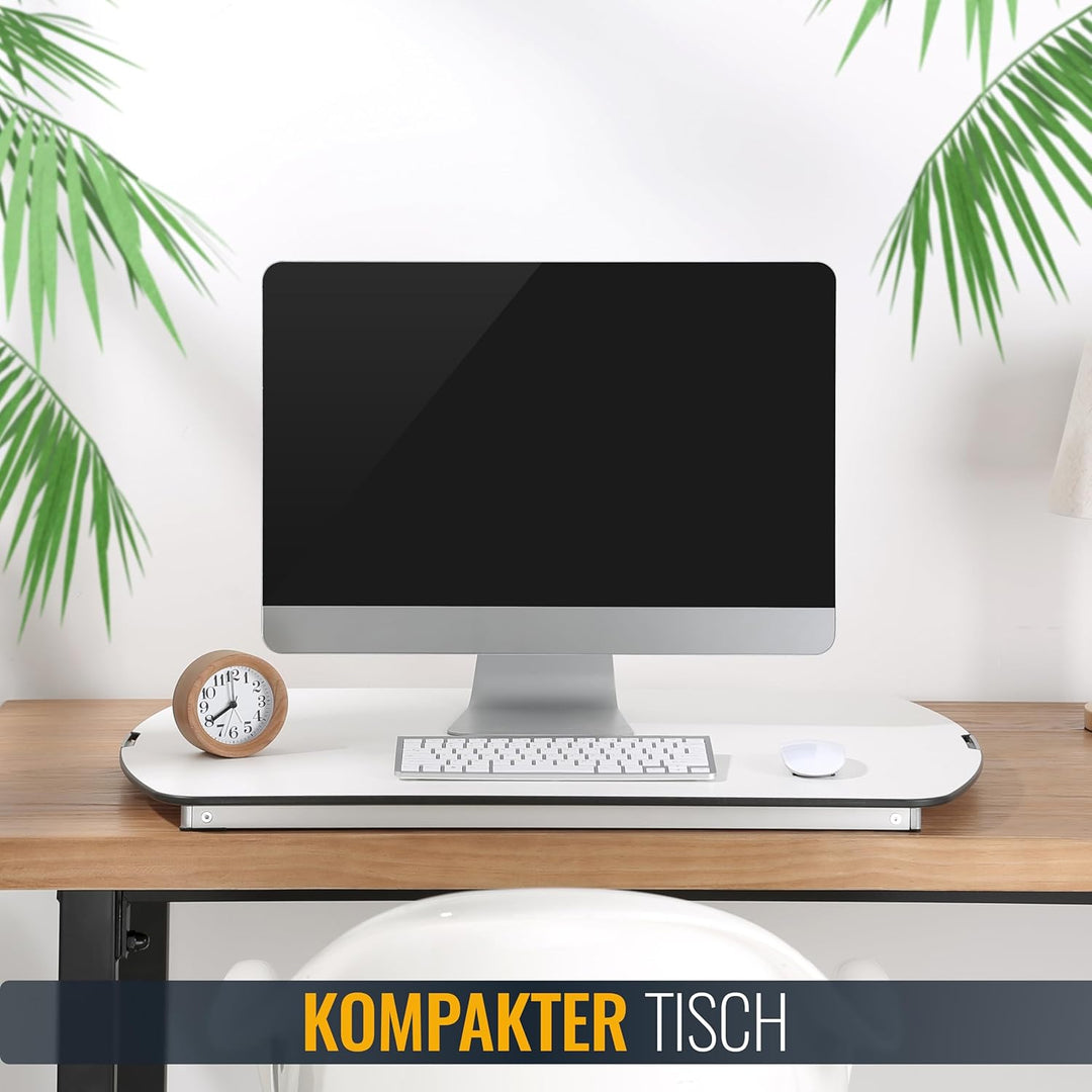 RICOO Schreibtischaufsatz Höhenverstellbar Ergonomisch Stehschreibtisch Aufsatz Tischaufsatz TS1111