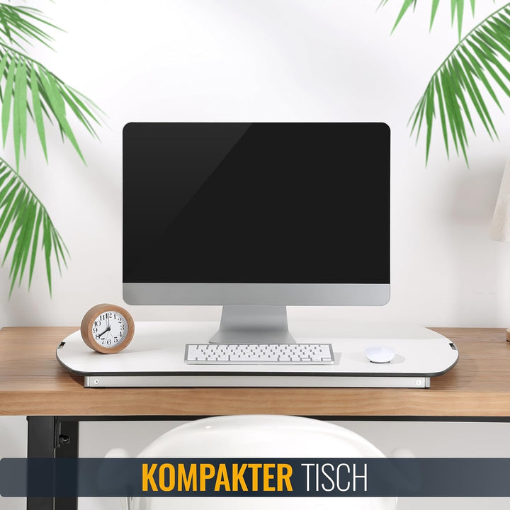 RICOO Schreibtischaufsatz Höhenverstellbar Ergonomisch Stehschreibtisch Aufsatz Tischaufsatz TS1111