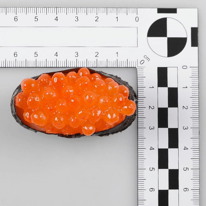 Deko-Sushi-Set 4 Stück rot/orange Dekorationsbedarf Naturgetreue Lebensmittel Attrappe - Künstliches