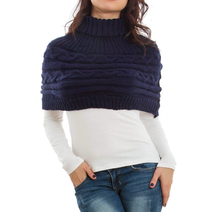 Toocool - Damen-Schulterbezug mit Kragen, Schal, Bolero Tricot, Rollkragen, Poncho LO-AS0430 Einheit
