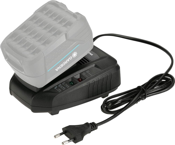 Gardena Schnell-Ladegerät AL 1830 CV: Für alle 18V POWER FOR ALL System-Akkus geeignet, die Ladezeit