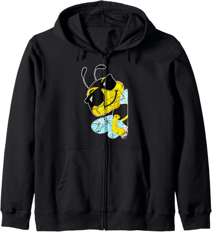 LUSTIGE BIENE HUMMEL FÜR IMKER 70er 80er Kapuzenjacke