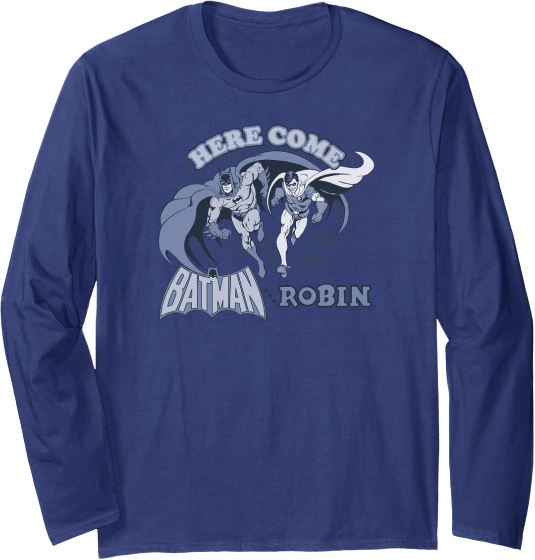 Batman Here Come and Robin Langarmshirt